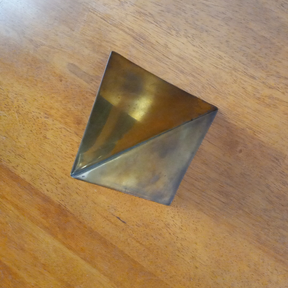 Brass pyramid